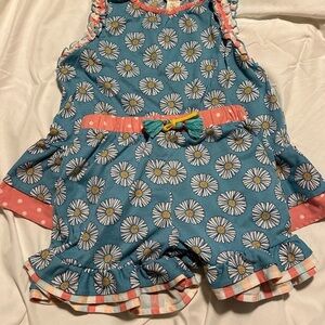 Matilda Jane Enchanted Garden Flower Pajama Set Size 8